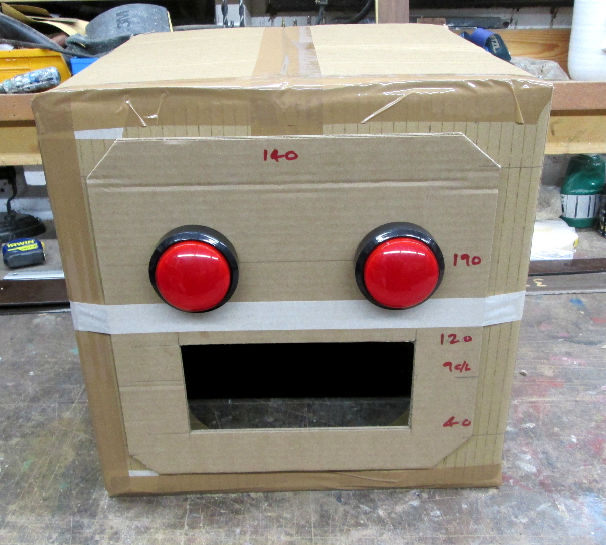 Cardboard Robot Head