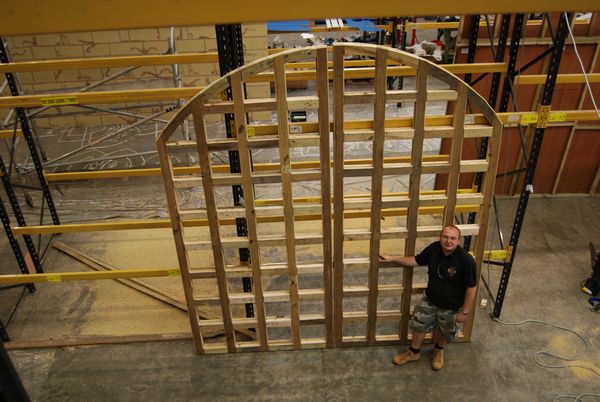 Castle Gates During the Build